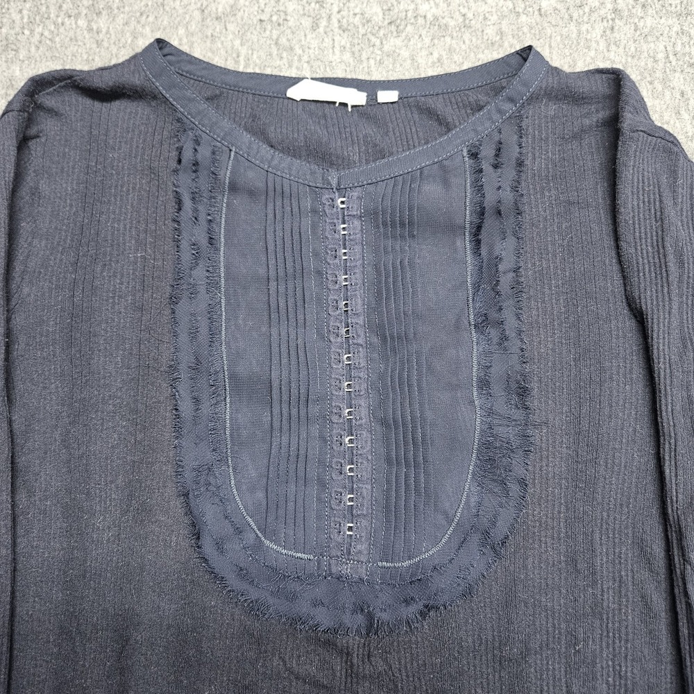 Martin + Osa Long Sleeve Top Womens M Blue Shirt Alt Avant Garde Y2K Designer - Picture 3 of 8